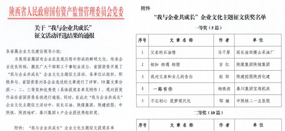 【集团资讯】集团万博体育征文获多项殊荣